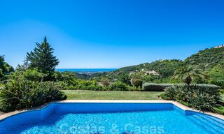 Stijlvolle rustieke luxevilla te koop met schitterend zeezicht in het exclusieve La Zagaleta Golfresort, Benahavis - Marbella 36296 