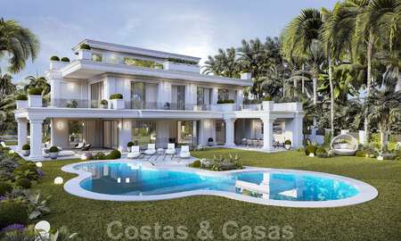 Nieuwe luxevilla's in een moderne klassieke stijl te koop op de prestigieuze Golden Mile in Marbella 36379