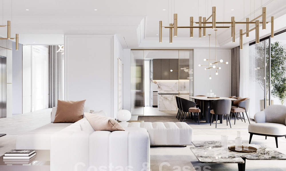 Nieuwe luxevilla's in een moderne klassieke stijl te koop op de prestigieuze Golden Mile in Marbella 36389