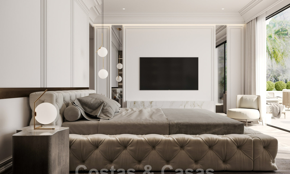 Nieuwe luxevilla's in een moderne klassieke stijl te koop op de prestigieuze Golden Mile in Marbella 36399