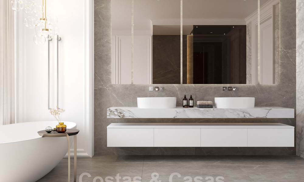 Nieuwe luxevilla's in een moderne klassieke stijl te koop op de prestigieuze Golden Mile in Marbella 36403