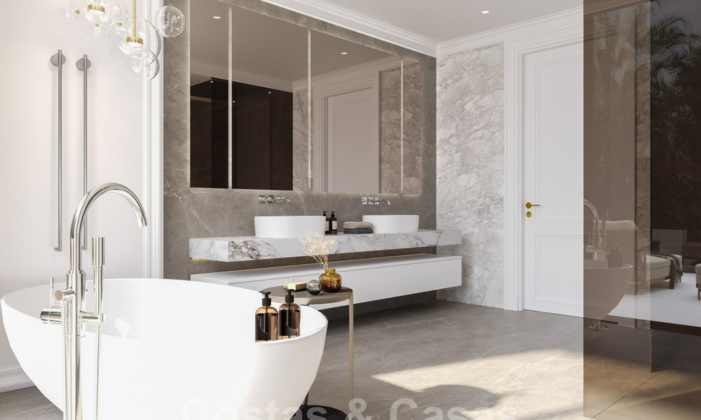 Nieuwe luxevilla's in een moderne klassieke stijl te koop op de prestigieuze Golden Mile in Marbella 36412