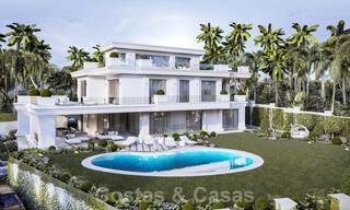 Nieuwe luxevilla's in een moderne klassieke stijl te koop op de prestigieuze Golden Mile in Marbella 36429 
