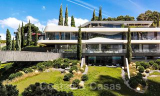 Spectaculaire design nieuwbouwvilla te koop met panoramisch uitzicht op de golf, het meer, bergen en de zee, in een gated golfresort in Benahavis - Marbella 36632 