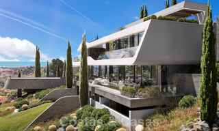 Spectaculaire design nieuwbouwvilla te koop met panoramisch uitzicht op de golf, het meer, bergen en de zee, in een gated golfresort in Benahavis - Marbella 36639 