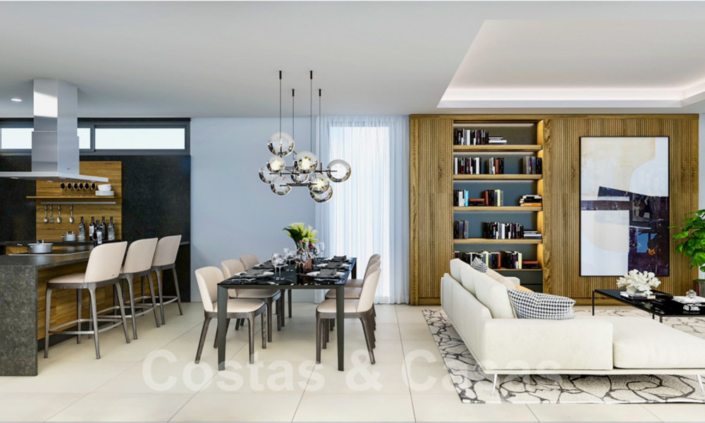 Moderne eigentijdse villa´s in aanbouw te koop, op een steenworp van de golfbaan gelegen in Marbella - Estepona 37014