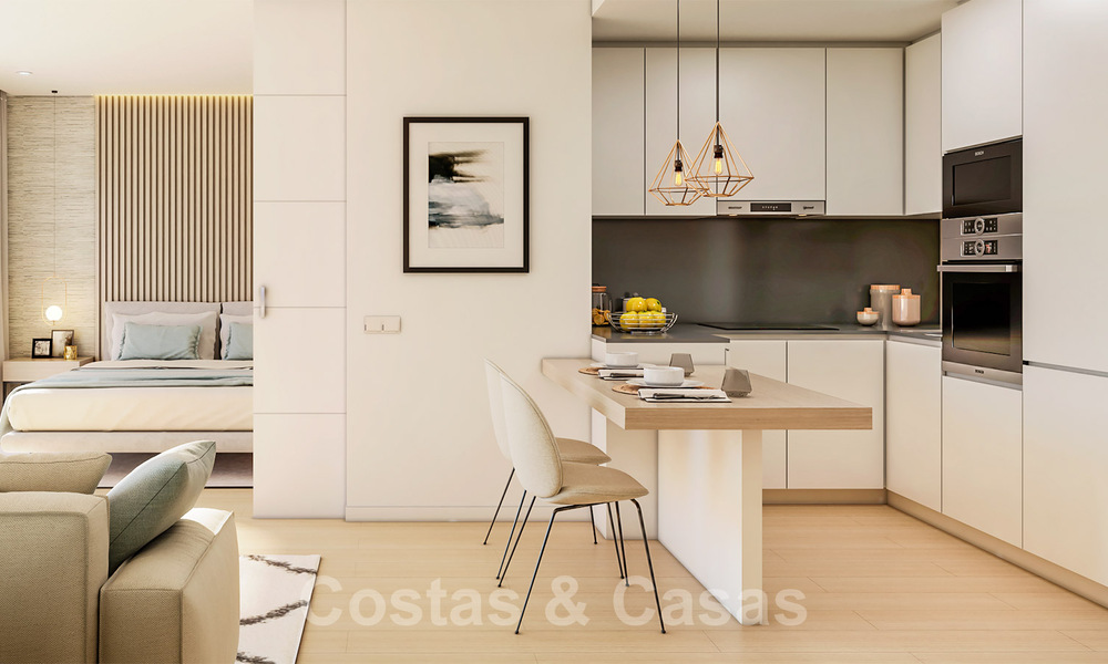 Moderne luxe appartementen te koop in een exclusief complex met privé lagune aan de Costa del Sol 37073