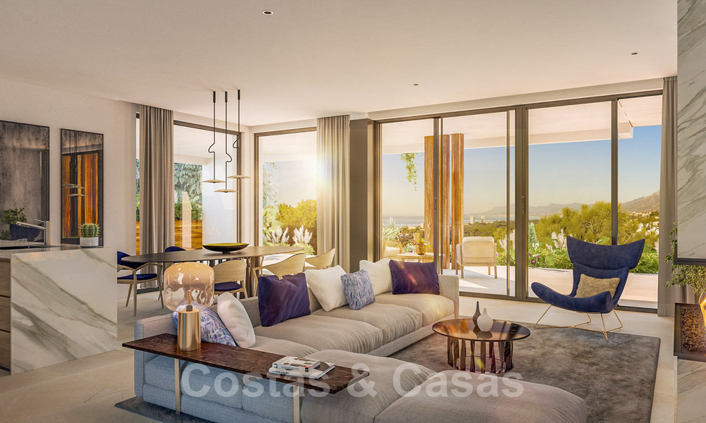 Nieuwe innovatieve luxe appartementen te koop direct aan de golfbaan en met zeezicht te Cabopino, Oost-Marbella 37099