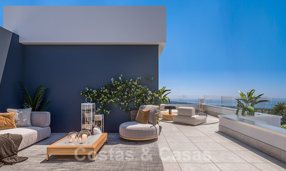 Nieuw hedendaags designproject met luxe appartementen te koop met prachtig zeezicht in Oost Marbella 37398