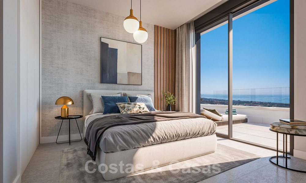 Nieuw hedendaags designproject met luxe appartementen te koop met prachtig zeezicht in Oost Marbella 37399