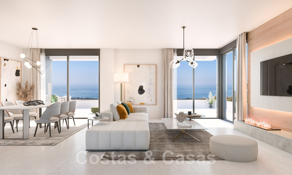 Nieuw hedendaags designproject met luxe appartementen te koop met prachtig zeezicht in Oost Marbella 47632