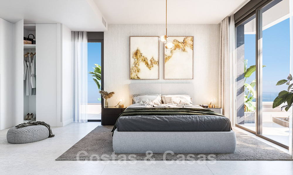 Nieuw hedendaags designproject met luxe appartementen te koop met prachtig zeezicht in Oost Marbella 47637
