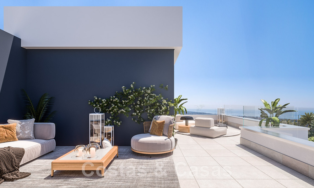 Nieuw hedendaags designproject met luxe appartementen te koop met prachtig zeezicht in Oost Marbella 47638