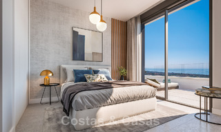 Nieuw hedendaags designproject met luxe appartementen te koop met prachtig zeezicht in Oost Marbella 47639 
