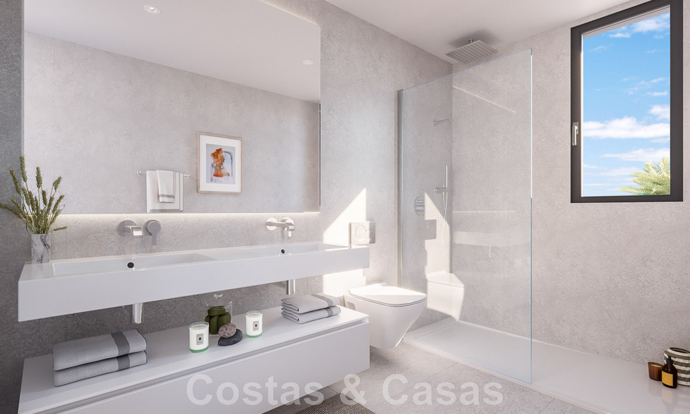 Nieuw hedendaags designproject met luxe appartementen te koop met prachtig zeezicht in Oost Marbella 47640