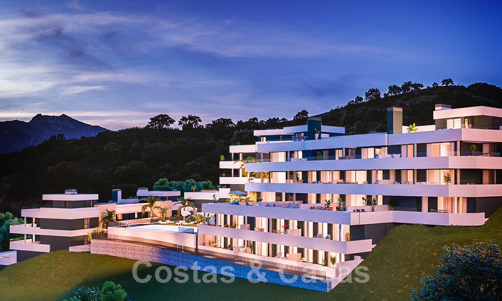 Nieuw hedendaags designproject met luxe appartementen te koop met prachtig zeezicht in Oost Marbella 47652