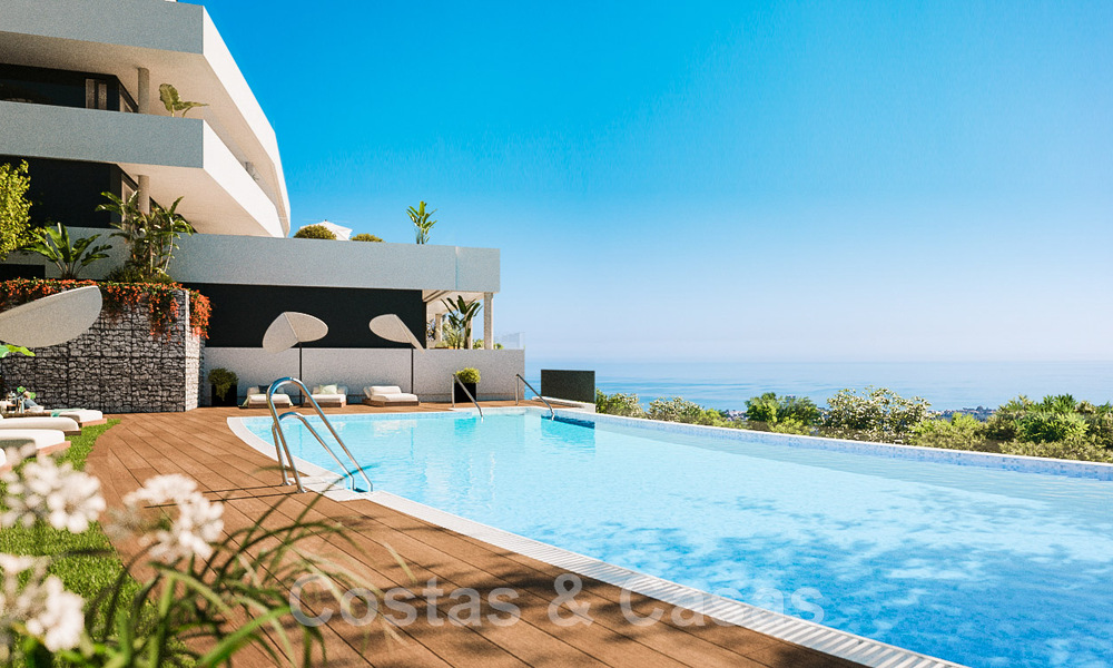 Nieuw hedendaags designproject met luxe appartementen te koop met prachtig zeezicht in Oost Marbella 47653