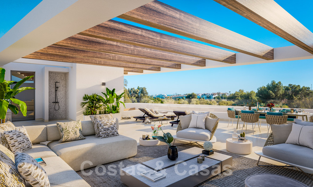 Frontline Golf, moderne luxe appartementen te koop, op loopafstand van voorzieningen in Guadalmina en San Pedro in Marbella 37405