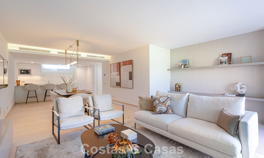 Frontline Golf, moderne luxe appartementen te koop, op loopafstand van voorzieningen in Guadalmina en San Pedro in Marbella 806677