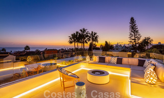 Instapklare, nieuwe moderne designvilla te koop in zeer gewilde strandwijk net ten oosten van Marbella centrum 37590 
