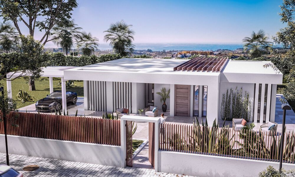 Eerstelijns golf locatie, bouwkavel te koop in golfresort met prachtig uitzicht naar zee - New Golden Mile, Marbella - Estepona 37603