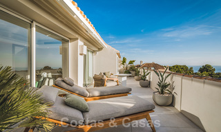 Luxe penthouse te koop met zeezicht in een chic complex aan de Golden Mile in Marbella 37748 