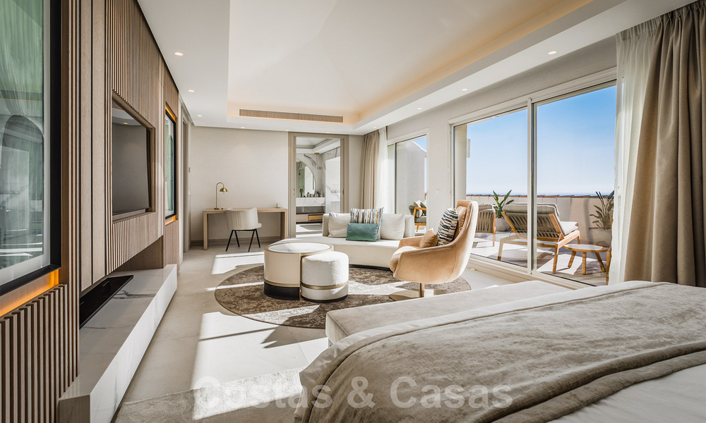 Luxe penthouse te koop met zeezicht in een chic complex aan de Golden Mile in Marbella 37776