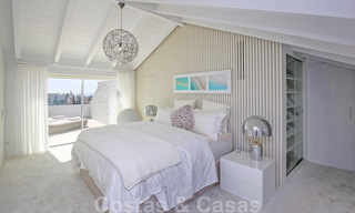 Luxe penthouse te koop met zeezicht in een exclusief complex, op de prestigieuze Golden Mile, Marbella 38386 