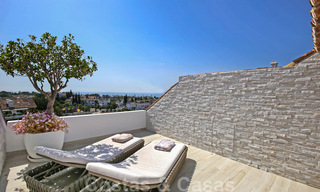 Luxe penthouse te koop met zeezicht in een exclusief complex, op de prestigieuze Golden Mile, Marbella 38388 