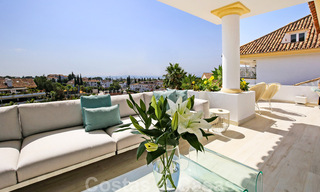 Luxe penthouse te koop met zeezicht in een exclusief complex, op de prestigieuze Golden Mile, Marbella 38402 