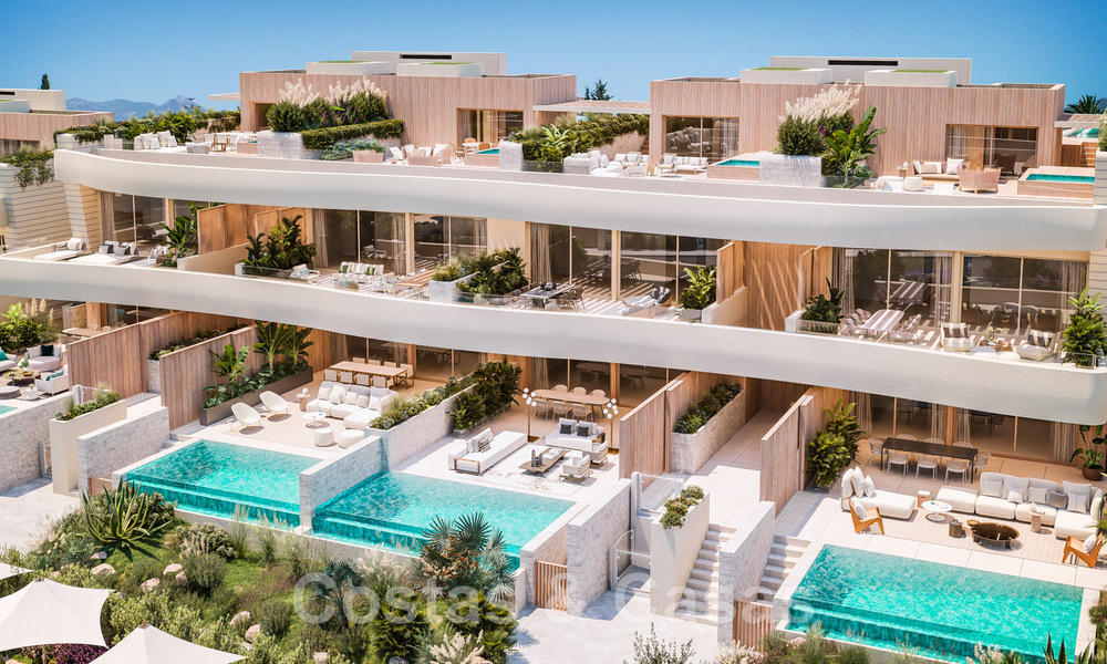 Beachfront nieuwbouwproject. Ultra luxe appartementen te koop in een eerstelijnstrand complex in Marbella 48698