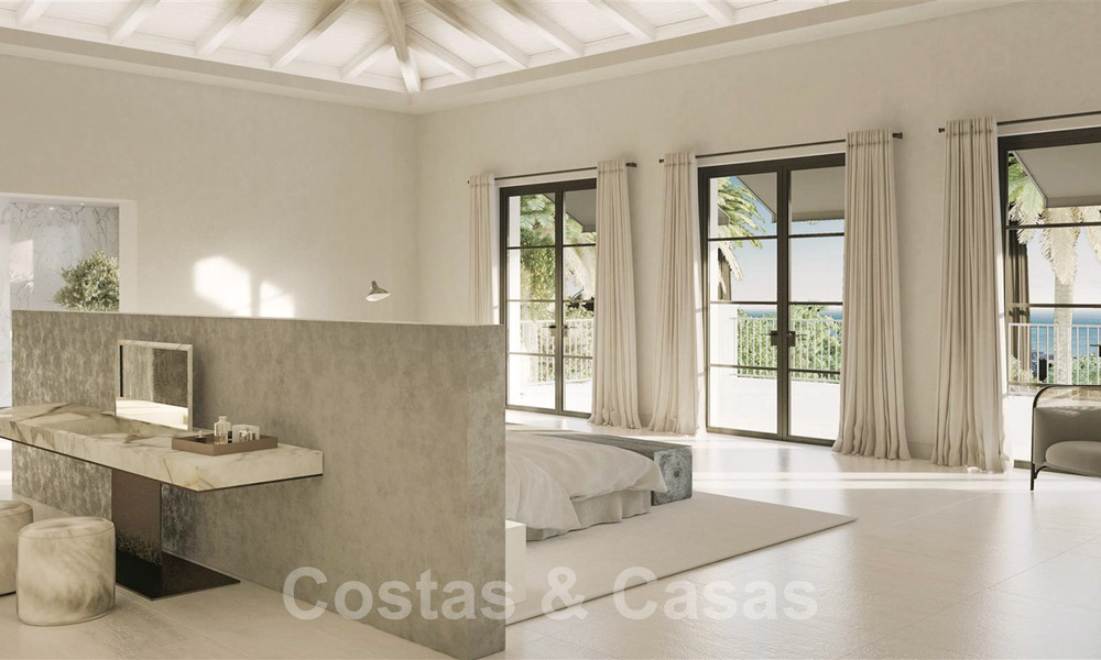 Majestueuze, eigentijdse mediterrane luxevilla te koop met adembenemend zeezicht in het exclusieve Cascada de Camojan in Marbella 38052