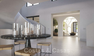 Majestueuze, eigentijdse mediterrane luxevilla te koop met adembenemend zeezicht in het exclusieve Cascada de Camojan in Marbella 38055 