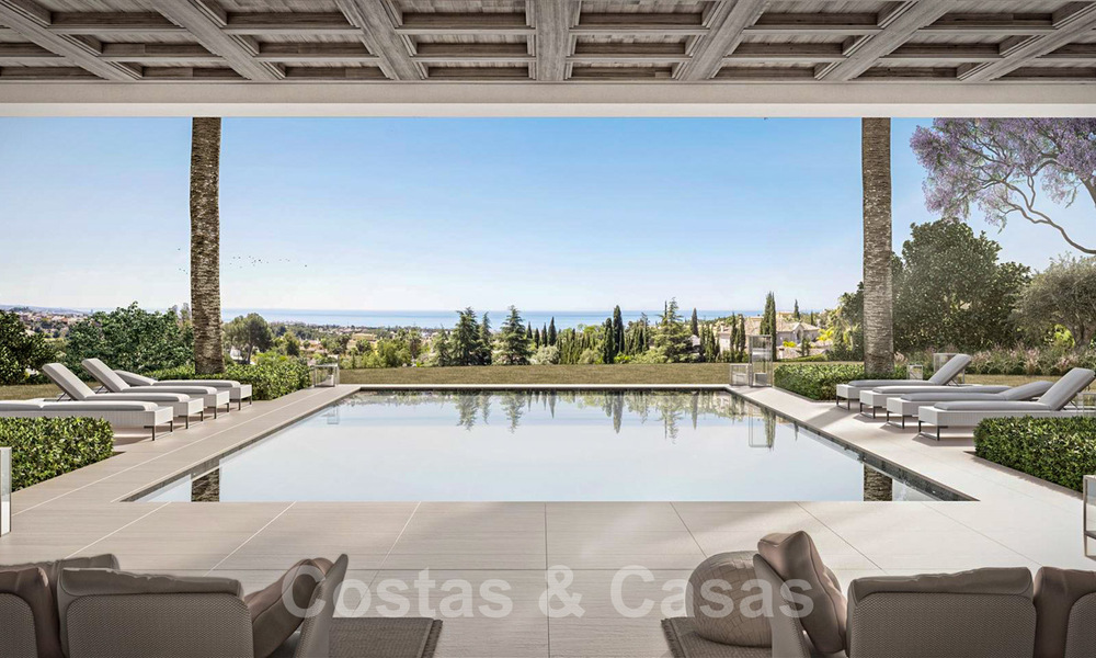 Majestueuze, eigentijdse mediterrane luxevilla te koop met adembenemend zeezicht in het exclusieve Cascada de Camojan in Marbella 38057