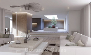 Modern, ruim, designer penthouse te koop a/d strandzijde e/o loopafstand v/h centrum van Puerto Banus in Marbella 38246 