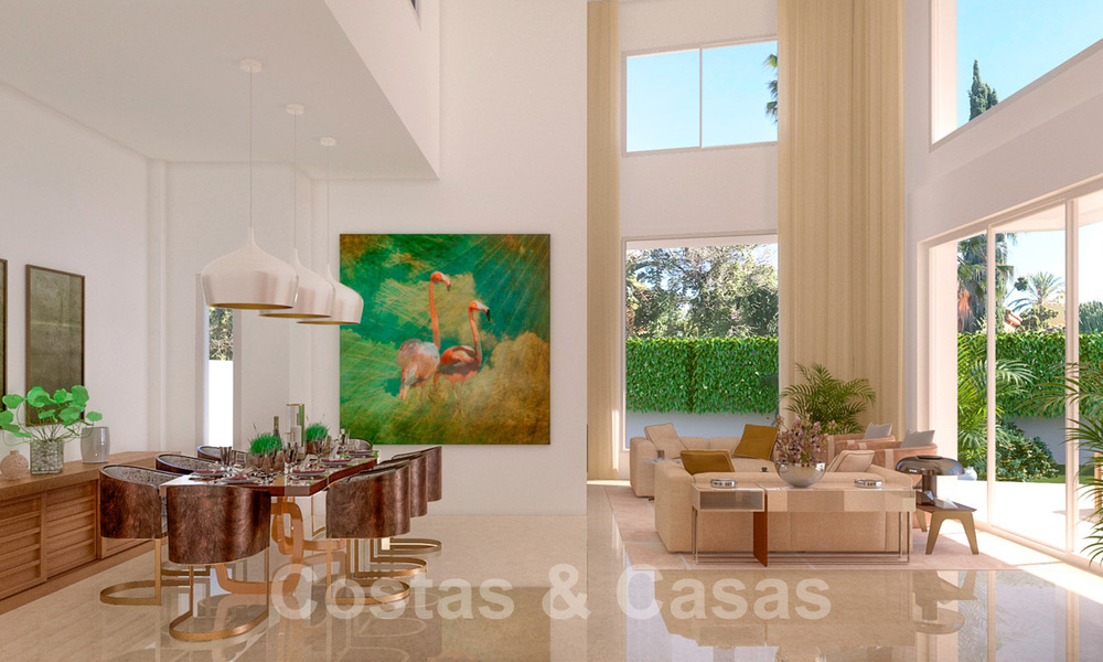 Moderne, luxueuze villa te koop in exclusieve beachside urbanisatie op de Golden Mile in Marbella 38792