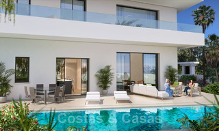 Moderne, luxueuze villa te koop in exclusieve beachside urbanisatie op de Golden Mile in Marbella 38794 