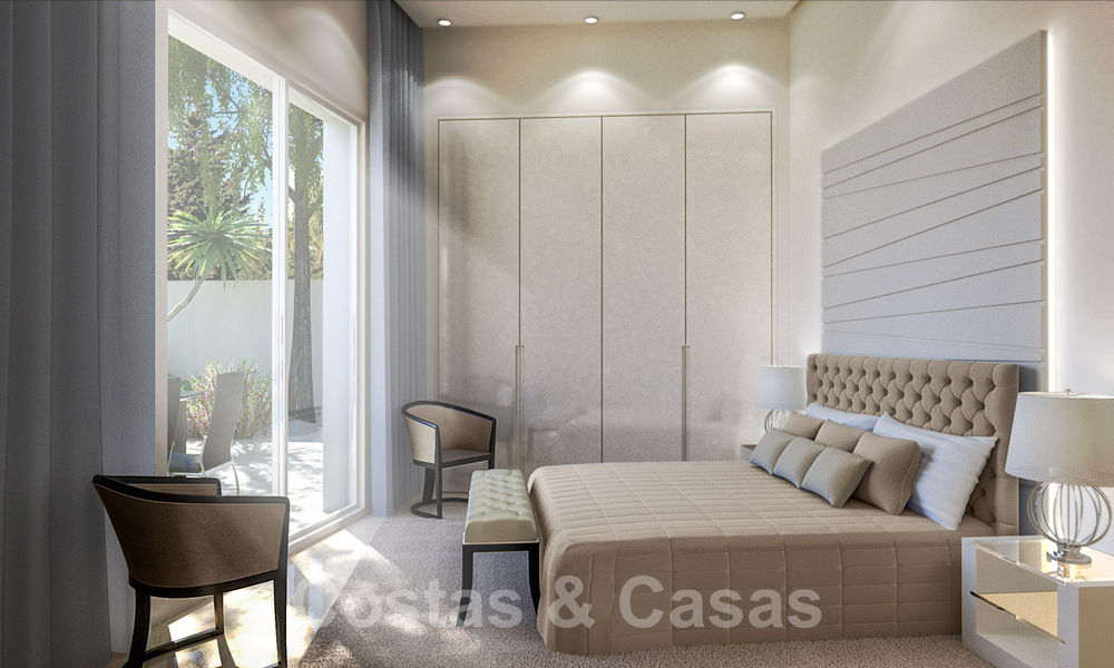 Moderne, luxueuze villa te koop in exclusieve beachside urbanisatie op de Golden Mile in Marbella 38795