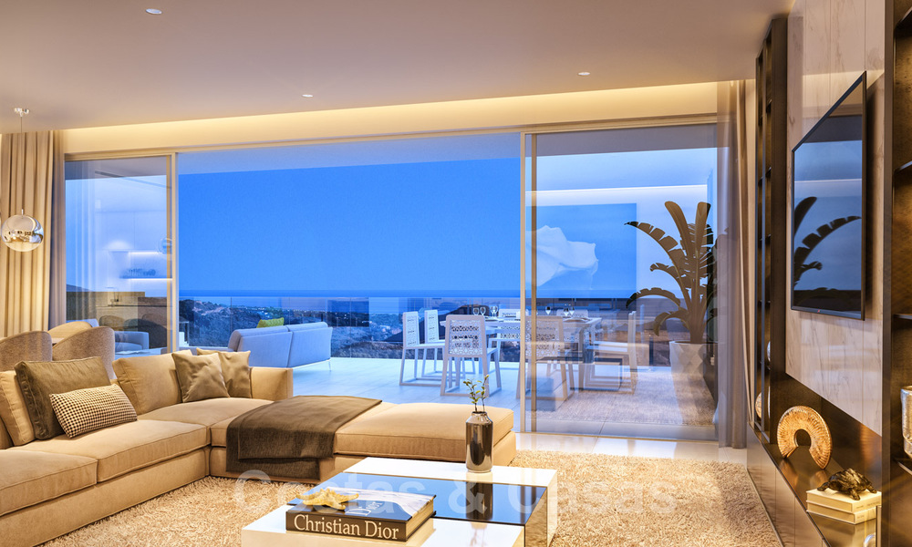 Nieuw op de markt! Moderne, eigentijdse luxe appartementen met zeezicht te koop, op korte rijafstand van het centrum van Marbella 38909