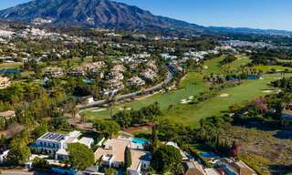 Eigentijdse, luxevilla te koop, eerstelijns Las Brisas golf met prachtig uitzicht in Nueva Andalucia, Marbella 39241 