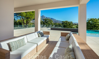 Eigentijdse, luxevilla te koop, eerstelijns Las Brisas golf met prachtig uitzicht in Nueva Andalucia, Marbella 39247 