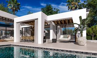 Nieuwe, hedendaagse luxevilla’s op één niveau, te koop in Nueva Andalucia, Marbella 39485 