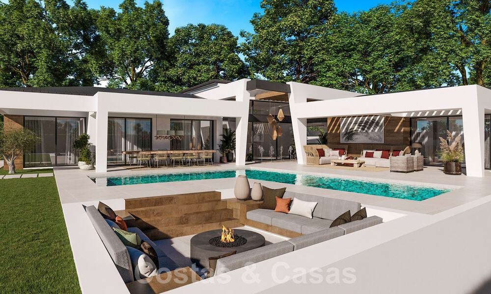 Nieuwe, hedendaagse luxevilla’s op één niveau, te koop in Nueva Andalucia, Marbella 39494