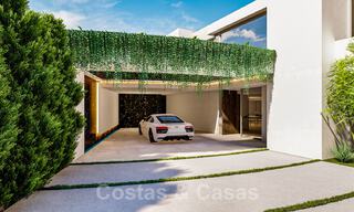 Modernistische Villa te koop, met zeezicht, omgeven door een prachtig, groen landschap in het exclusieve Cascada de Camojan, Golden Mile, Marbella 39635 
