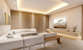 Modernistische Villa te koop, met zeezicht, omgeven door een prachtig, groen landschap in het exclusieve Cascada de Camojan, Golden Mile, Marbella 39655 