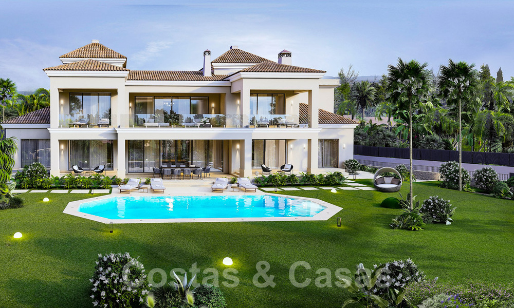 Nieuwe luxevilla te koop in een moderne Andalusische stijl met een elegant interieur design in Sierra Blanca, Marbella 39720