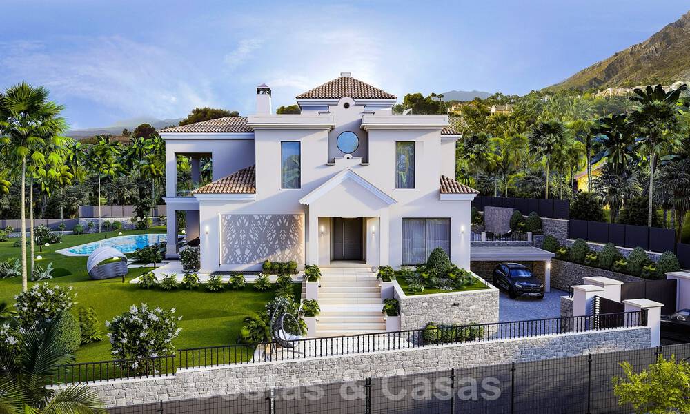 Nieuwe luxevilla te koop in een moderne Andalusische stijl met een elegant interieur design in Sierra Blanca, Marbella 39721