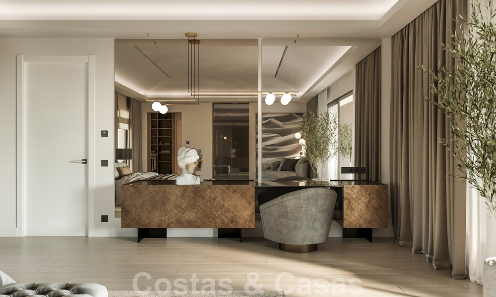 Nieuwe luxevilla te koop in een moderne Andalusische stijl met een elegant interieur design in Sierra Blanca, Marbella 39724