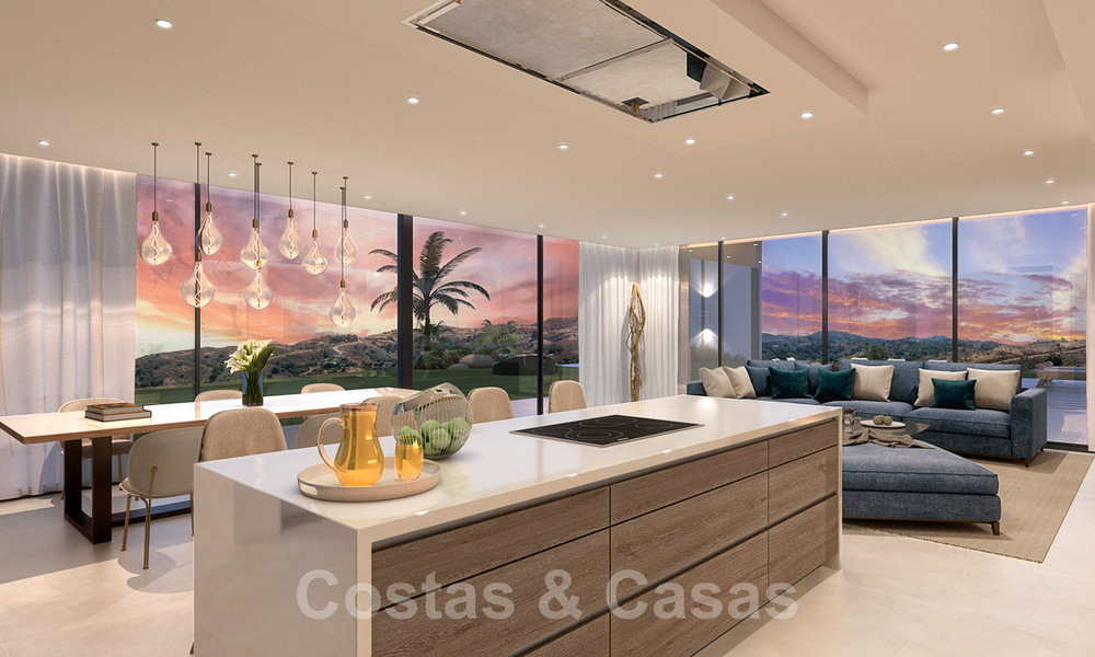 Modernistische villa te koop in het golfresort van Mijas met panoramisch zeezicht 39805