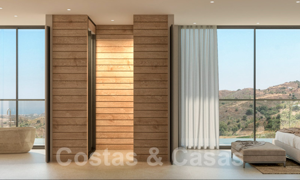 Modernistische villa te koop in het golfresort van Mijas met panoramisch zeezicht 39806